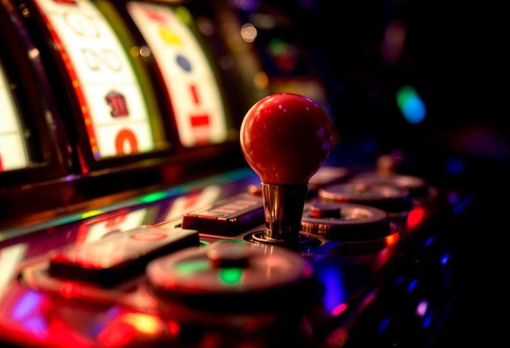 Antarmuka permainan slot Pragmatic Play dengan tombol pengaturan taruhan